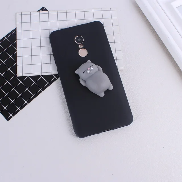 Squishy Phone Case for Xiaomi Redm Note 4 4X 3D Cute Soft Silicone