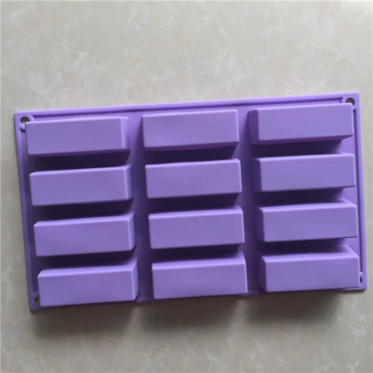 DIY Cake Chocolate Blocks Sugarcraft Mould Small rectangular soap silicone mould