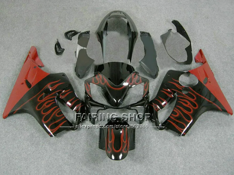 

Fitment red flame body repair parts for HONDA fairings kit cbr600 f4i 2004 2005 2006 2007 fairing parts F4i 04-07 CBR600 GF87E