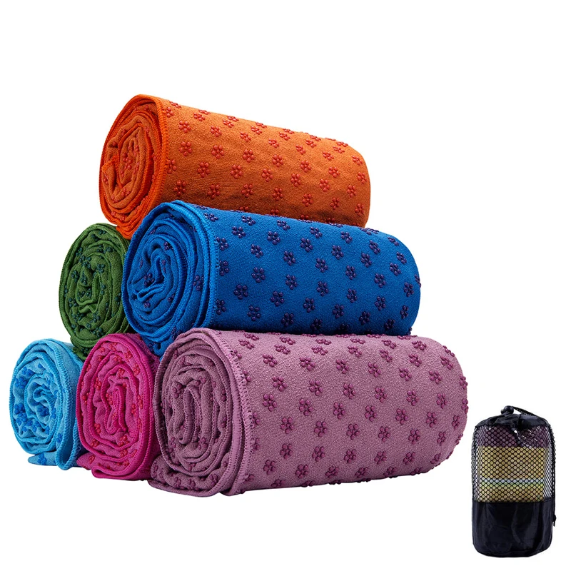 

183cm*61cm Non Slip Yoga Mat Cover Towel Blanket with Free Bag Sport Fitness Mat Exercise Pilates Workout Anti Skid Mat HW478