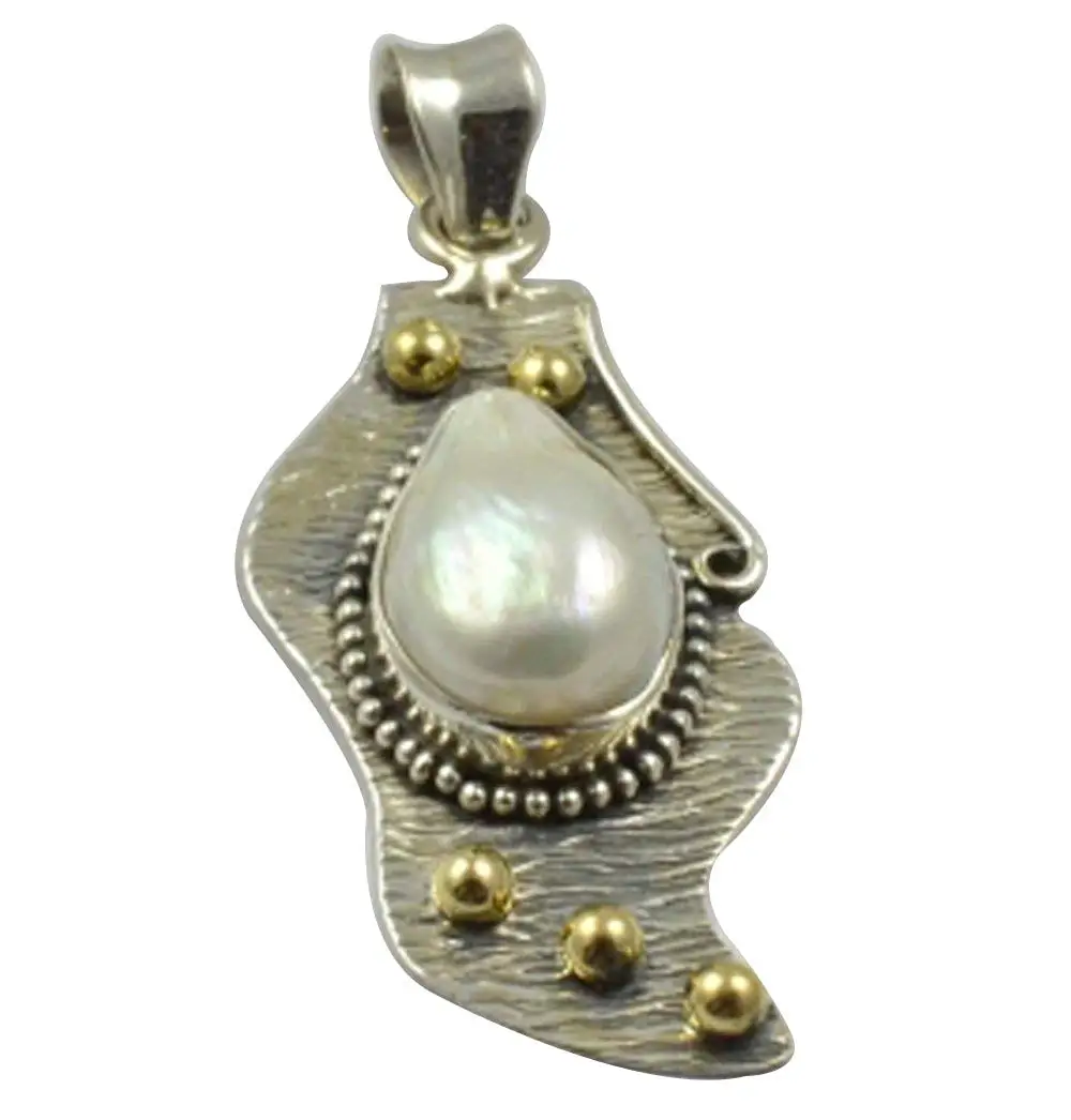 Lovegem Nature Pearl Pendant 925 Sterling Silver, 48.8 mm, MHBAP4860