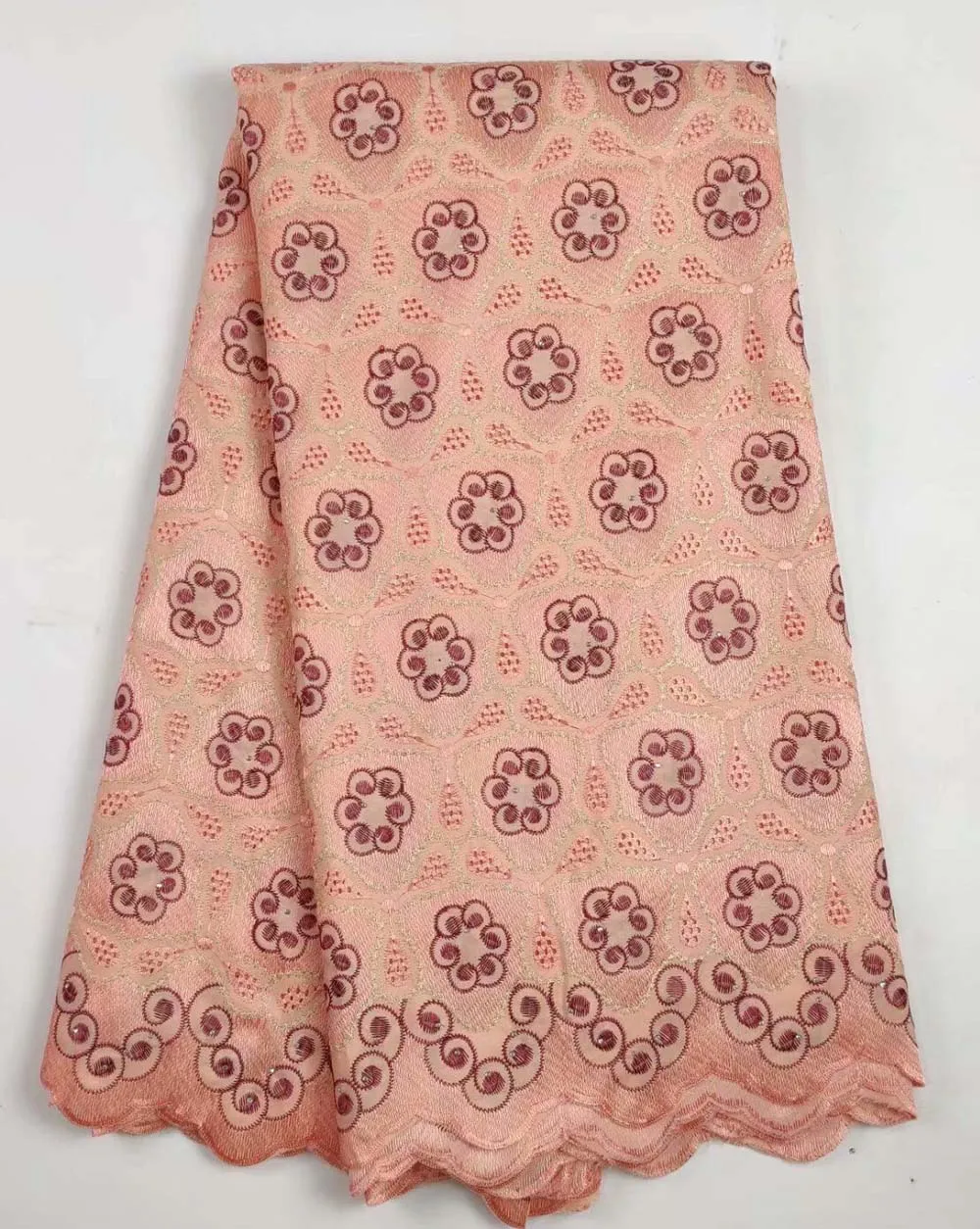 

High Quality Embroidered For Women Cotton Dry Lace Fabric Swiss Voile With Stones Swiss Voile Lace In Switzerland