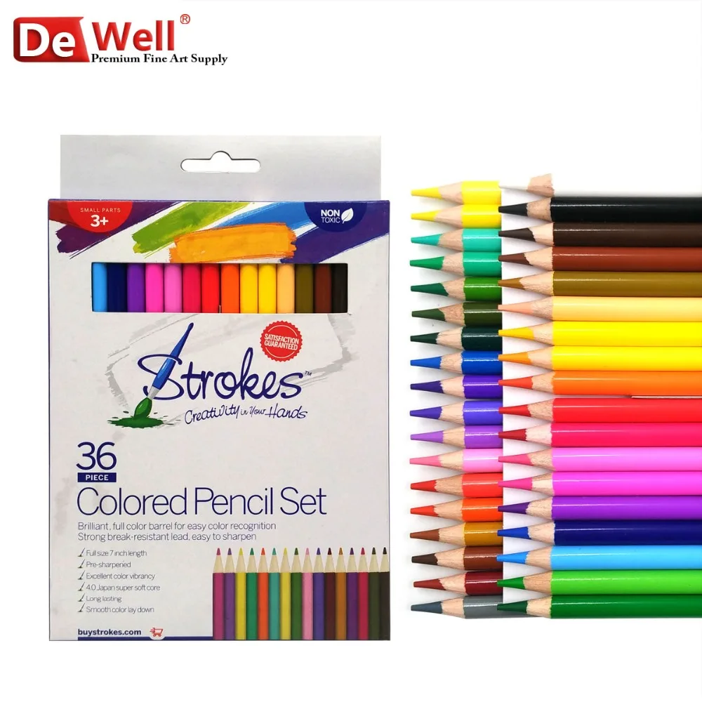 Artist Quality Color Pencils 36 lapices de color Professional Non toxic