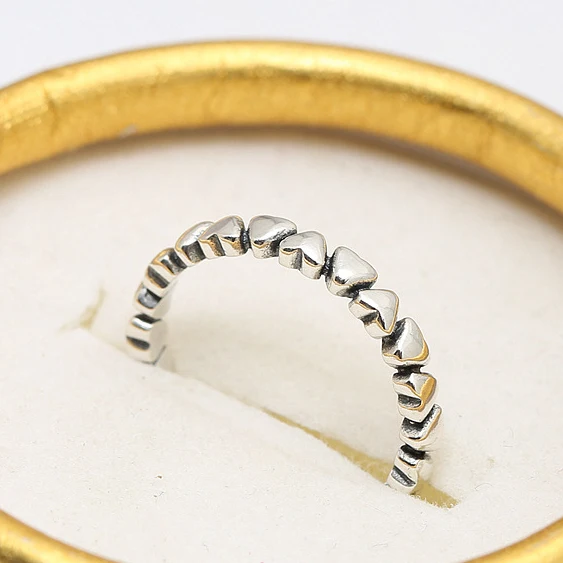 

925 Sterling Silver Wedding heart Ring For Women Fashion Jewelry