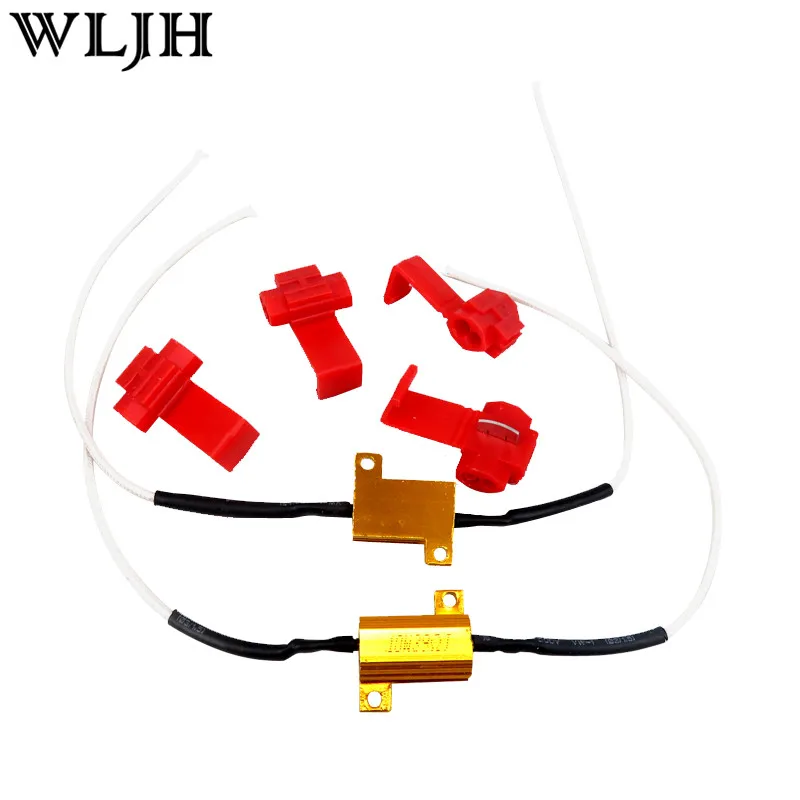 WLJH 2 шт. 10 W 39ohm светодиодный резистор декодер Предупреждение Canbus SMD светодиодный без подавитель предупреждений об ошибках T10 BA9S H6W 31 мм 36 мм 39 мм 42 44 мм