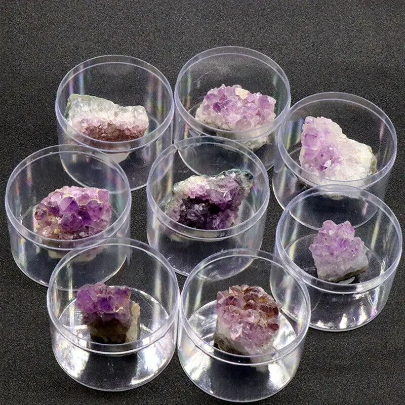 

Wholesale 1 Box Natural Amethyst Geode Crystal Quartz Amethyst Cluster Specimen Healing Stones and Crystals