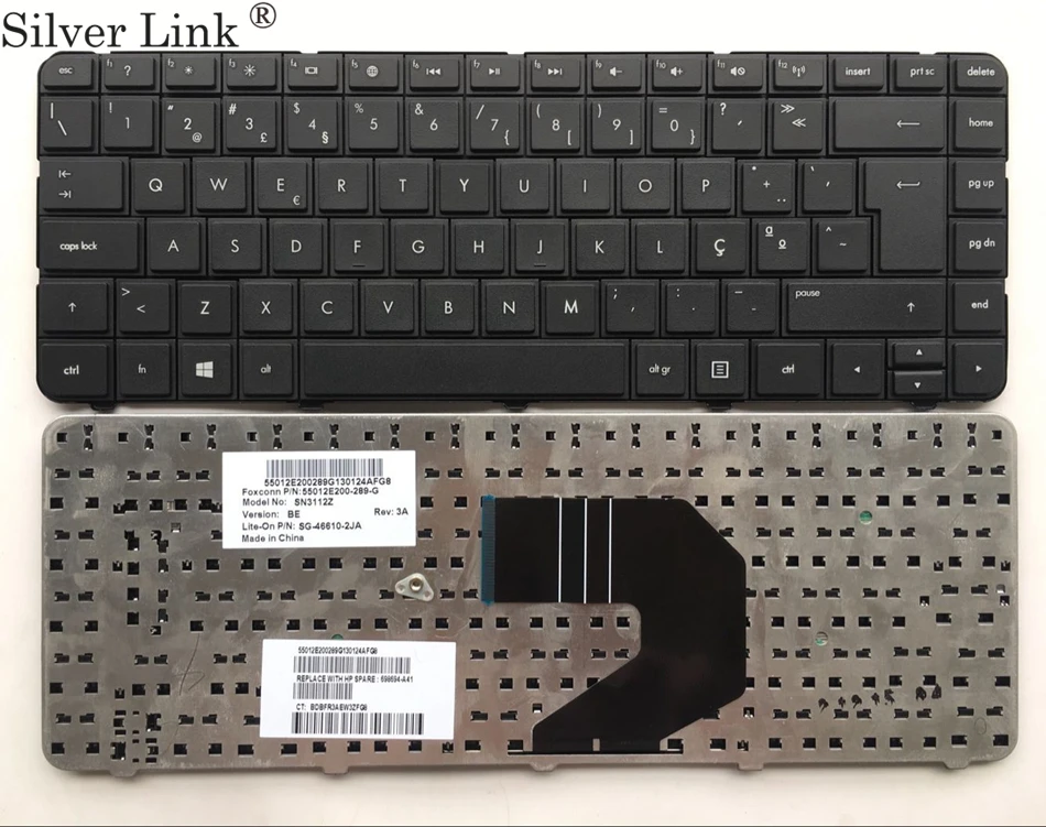 Po-португальски Клавиатура для ноутбука HP Pavilion g43 G4-1000 G6S G6T G6X G6-1000 CQ43 CQ43-100 CQ57 G57 430