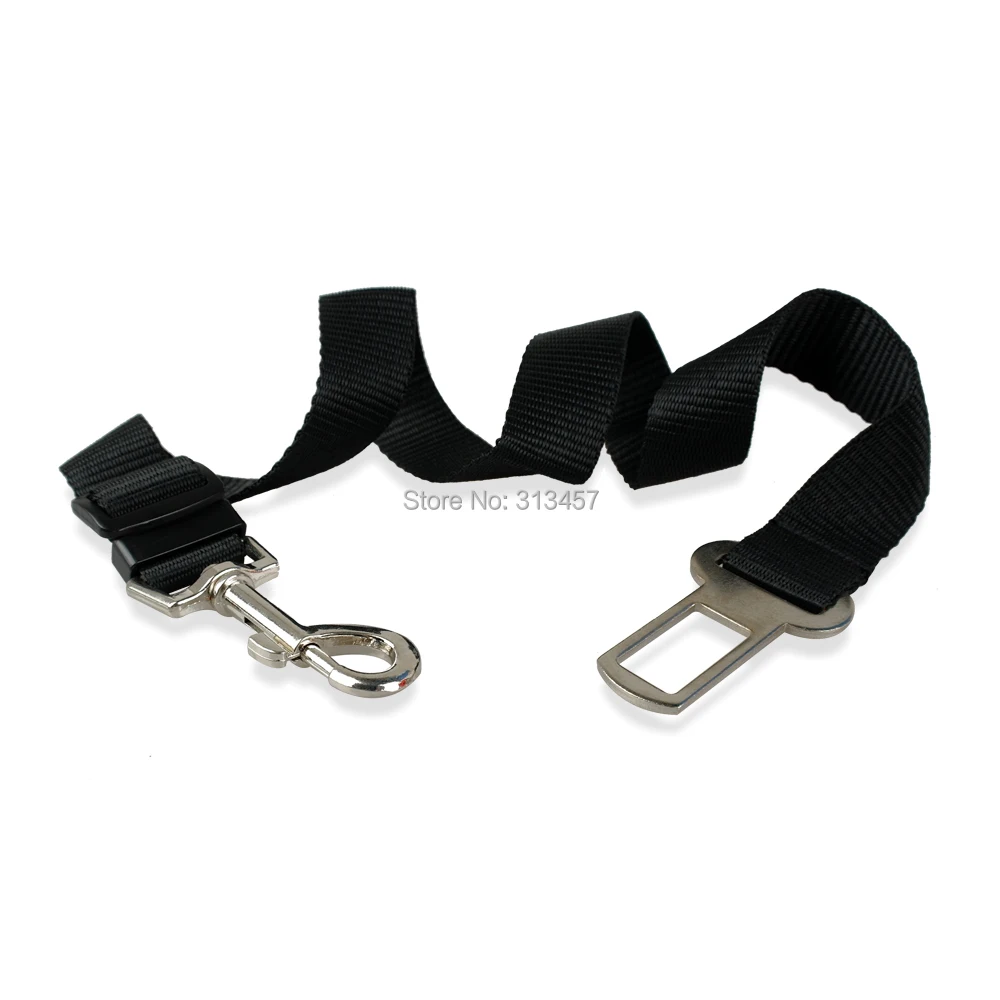 Dog Leash Nylon Adjustable Dogs Pet Safety Car Seat Belt Vehicle Lead Clip 7 Colors Length 70cm