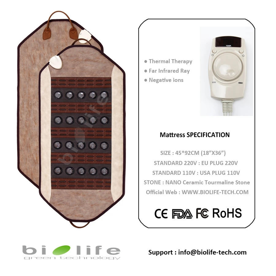 FreeShippingCeratonicStoneHealthBioCeramicTherapyJadeMattress