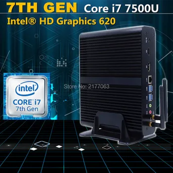 

[7th Gen Kabylake] Intel Mini PC Win10 Core i7 7500U HD Graphics 620 HD TV Box Mini Computer Win10 Minipc DP Port HD-MI