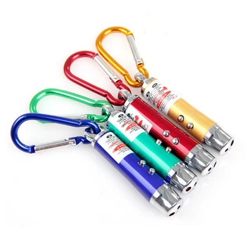 

Mini led Flashlight Beam 2 in 1 Red Laser Pen 7.3cm x 1.3cm Laser Pointer Light Pointer for Work Teaching Training Top Quality