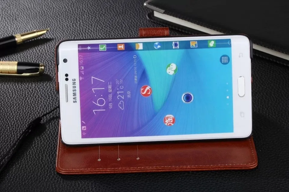 AZNS Note edge кожаный чехол для телефона для samsung Galaxy Note edge N9150 чехол откидная крышка кошелек Капа fundas с отделением для карт