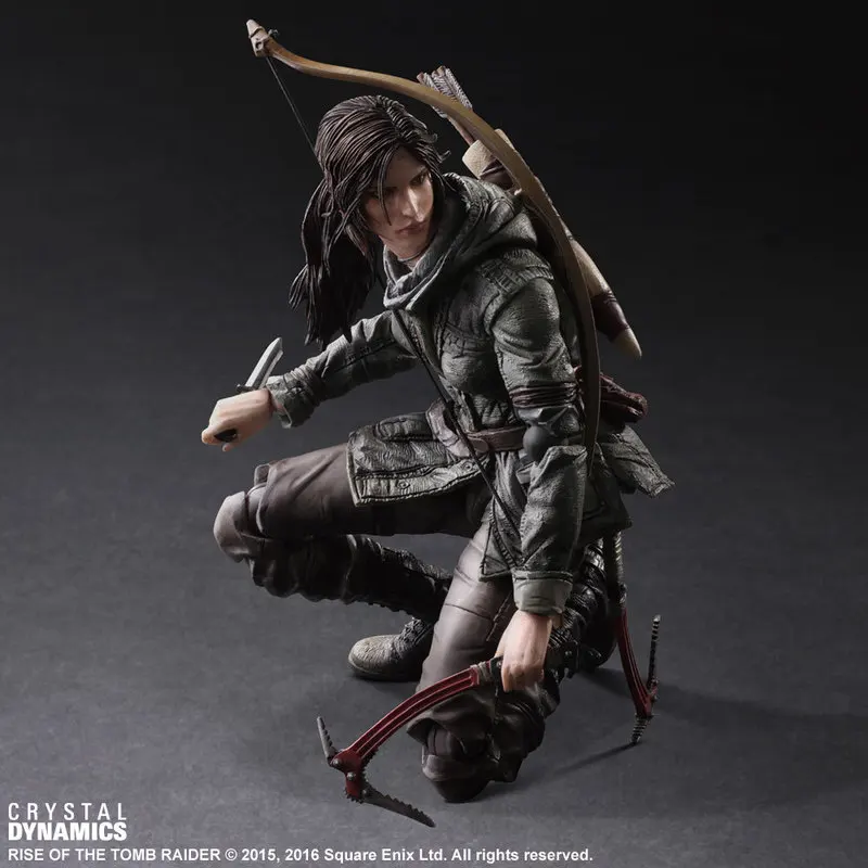 

HOT Sale Tomb Raider Good color Croft Lara animation hand play arts kai change tomb raider rise Laura hand High quality TOP NEW