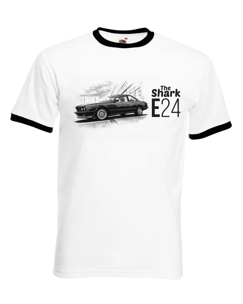 Mens Germany Classic Car E24 The Shark T-Shirt E 24 628 630 633 635 Cs Csi L6 M6 T Shirt New 2019 New Fashion T-Shirt Da Uomo
