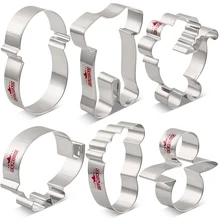 KENIAO Baby Shower Cutter Set-6 шт.-Пижама, детская коляска, слон, пеленальный ребенок, ножка и пустышка резак-нержавеющая сталь