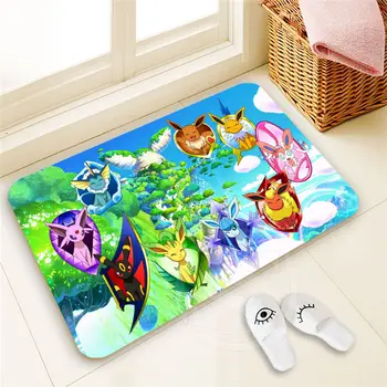 

Fashion Classic Custom Pokemon Doormat Home Decor 100% Polyester Pattern Door mat Floor Mat foot pad SQ00722-@H0646