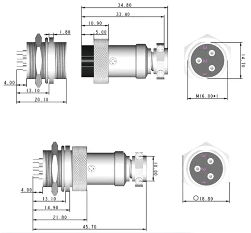 ELEC-4P-SET-GX16-04-00