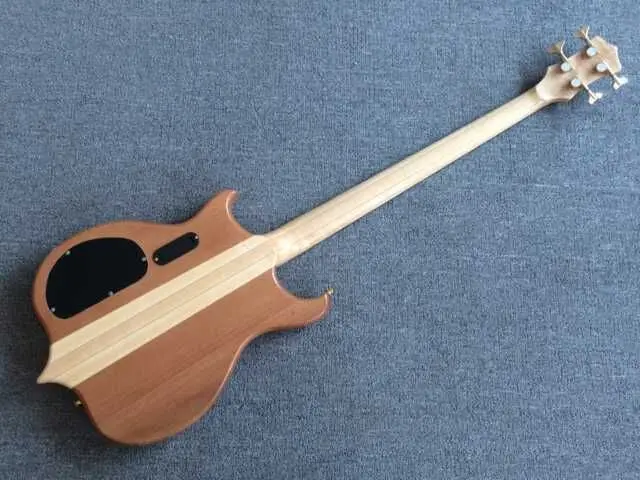 Новинка 2019 + Custom Shop стеганый клен 5 слоев шеи через тело бас Ebony гриф активный 9V