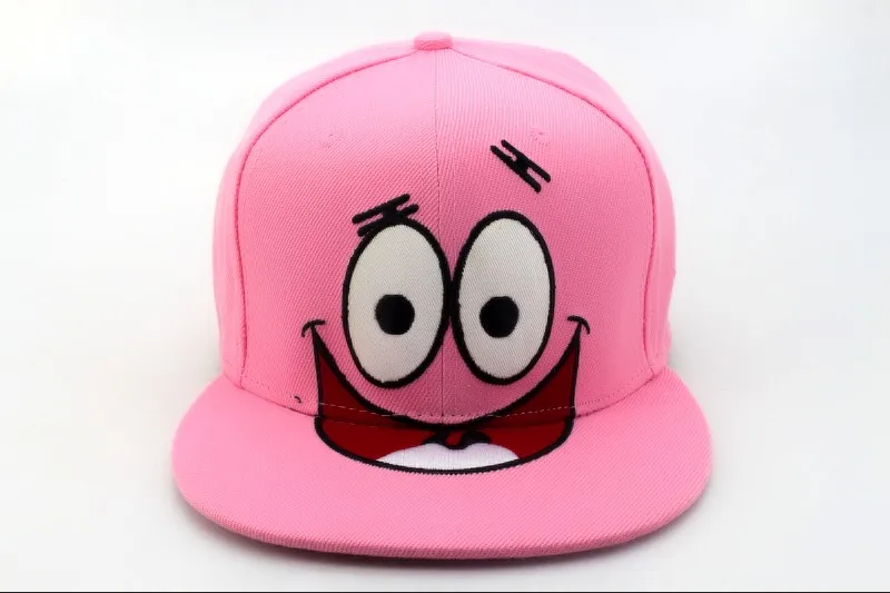 PATRICK SPONGEBOB Snapback hats cartoon cap in pink color classic men