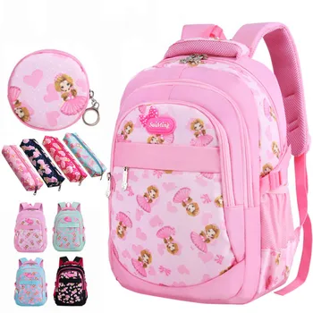 

Children School Bags Girls Kids Satchel Primary cartoon backpack princess Orthopedic Backpack schoolbag kids Mochila Infantil