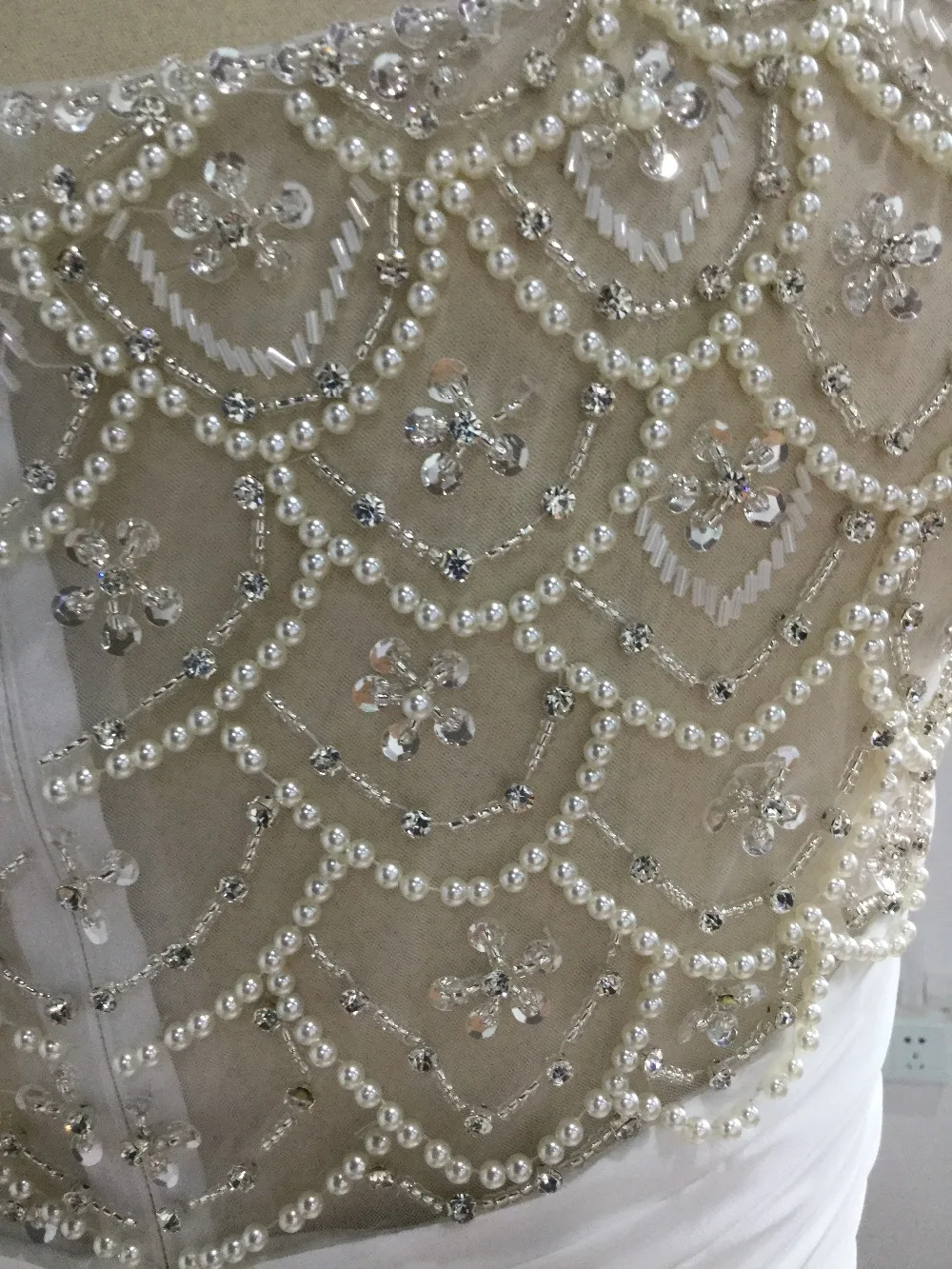 beaded wedding dress