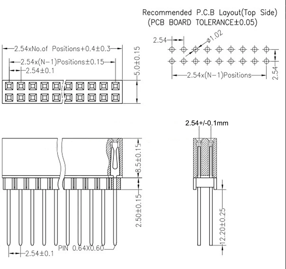 PC104 female header