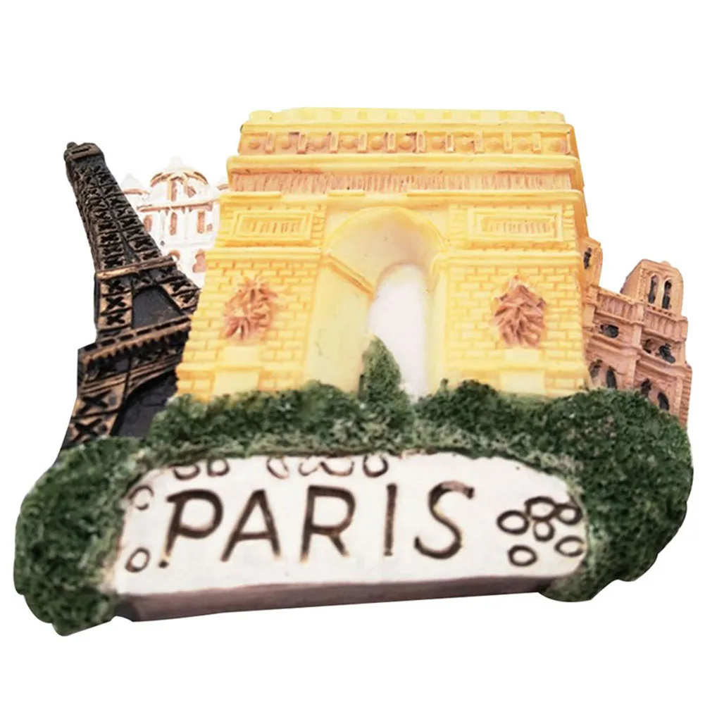 Нотр Дам де Пари 3D магнит на холодильник ремесло Arc DE Triomphe Франция подарок-сувенир для туриста XHC88