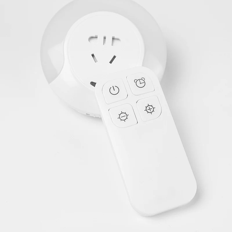 

Wireless LED Night Light with Remote Control Can Through The Wall 5M 220V 240V Plug In Wall Led Night Lamp with Switch on/off