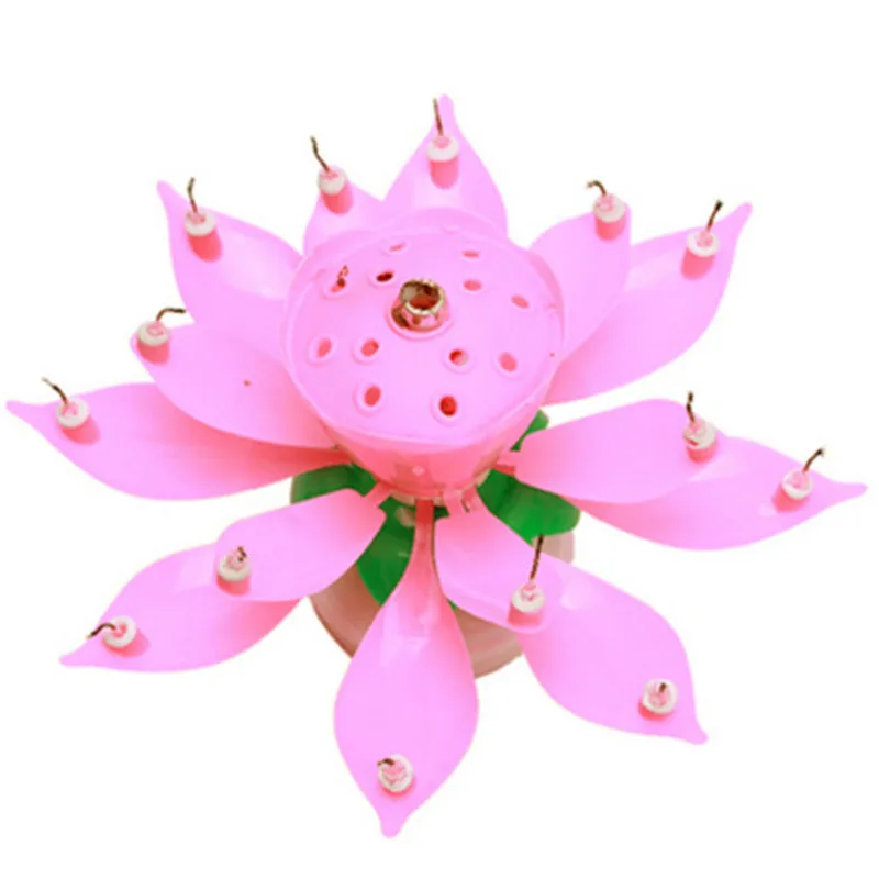 Вращающийся диск Lotus с двумя цветами аксессуары для украшения тортов 14 лампочек