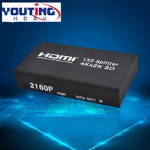YOUTINGHDAV YT-HD12V1.4 HDMI splitter 1×2 4k 2160p30hz,2 port Distribution Amplifier Two ways