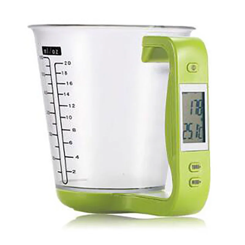 

Measuring Cup Kitchen Scales Digital Beaker Libra Electronic Tool Scale with LCD Display Temperature Measurement Cup