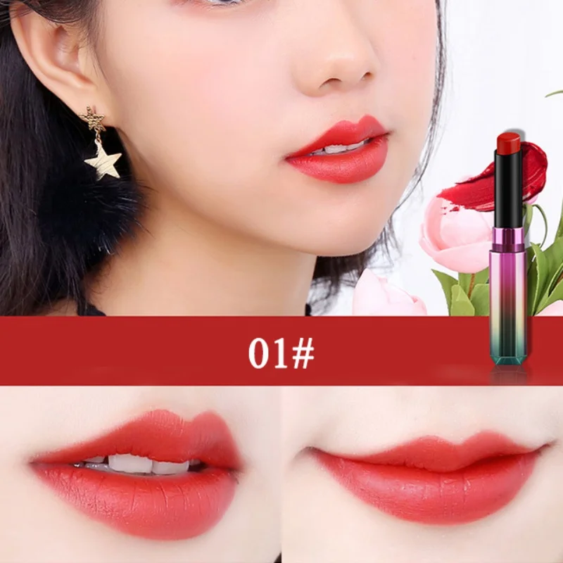 1PC 6 Colors Lips Makeup Long Lasting Waterproof Matte Lipstick Pencil Easy To Wear Lip Stick Make Up Cometics maquiagem 1PC 6 Colors Lips Makeup Long Lasting Waterproof Matte Lipstick Pencil Easy To Wear Lip Stick Make Up Cometics maquiagem
