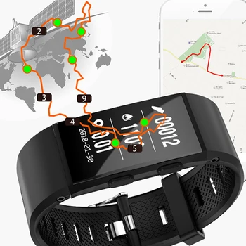 

2018 new sports wristbands men heartRate smart bracelet GPS smartband waterproof message reminder pressure altitude pk mi band 3