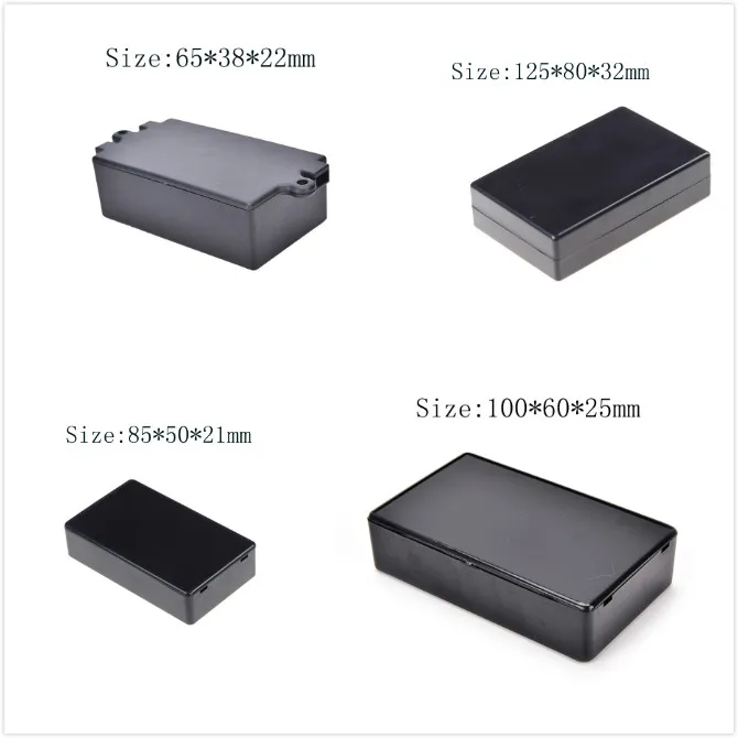 

Waterproof ABS Plastic Electronic Enclosure Project Box Case Black 65*38*522mm 125*80*32mm 85*50*21mm 100*60*25mm