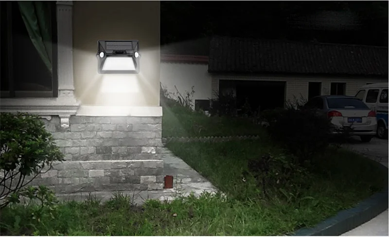 Dual Motion Sensor Solar LED Lights with 12 RGBW LEDs for Garden Solar Light Waterproof Outdoor Yard Garage Porch Led Wall Lamp (14)