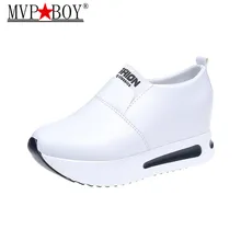 Mvp Boy Для женщин обувь Повседневное Спортивная модная обувь для ходьбы, визуально увеличивающие рост; женские лоферы из дышащего материала для танцев обувь
