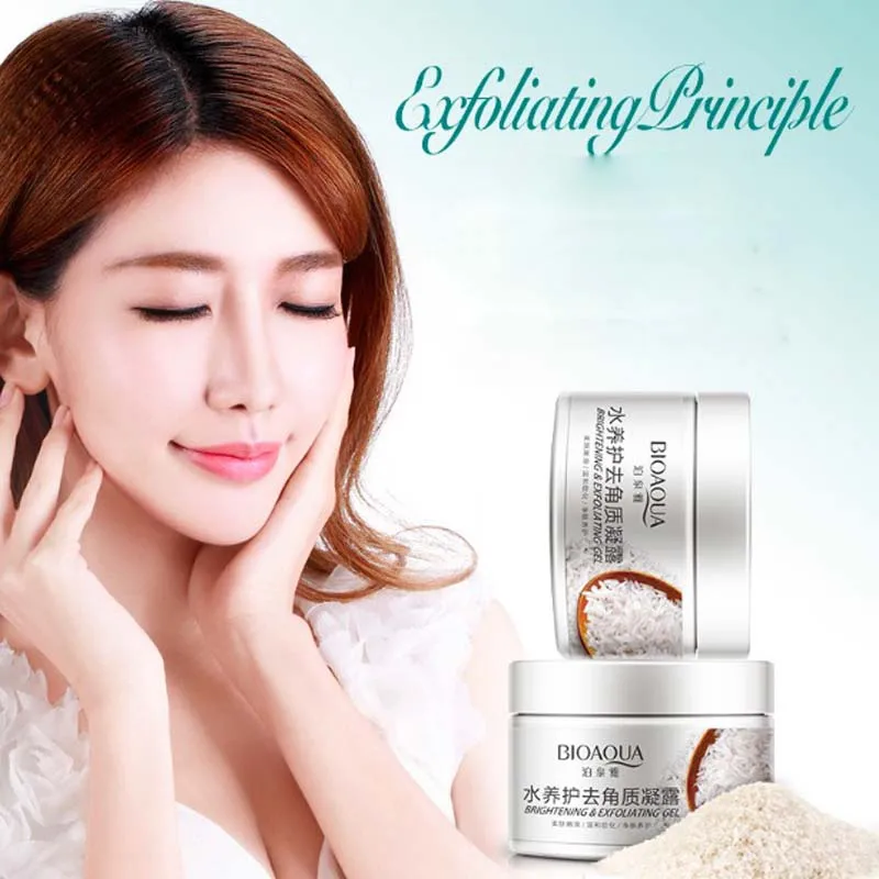 Natural plant extract face exfoliator facial cleanser 140g Remove aged horns whitening