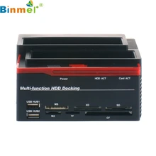 Docking Station Trip Lo 3 Hard Disk USB 2.0 Multi Fun Zion E Card SATA IDE Drop Shipping LJJ1227