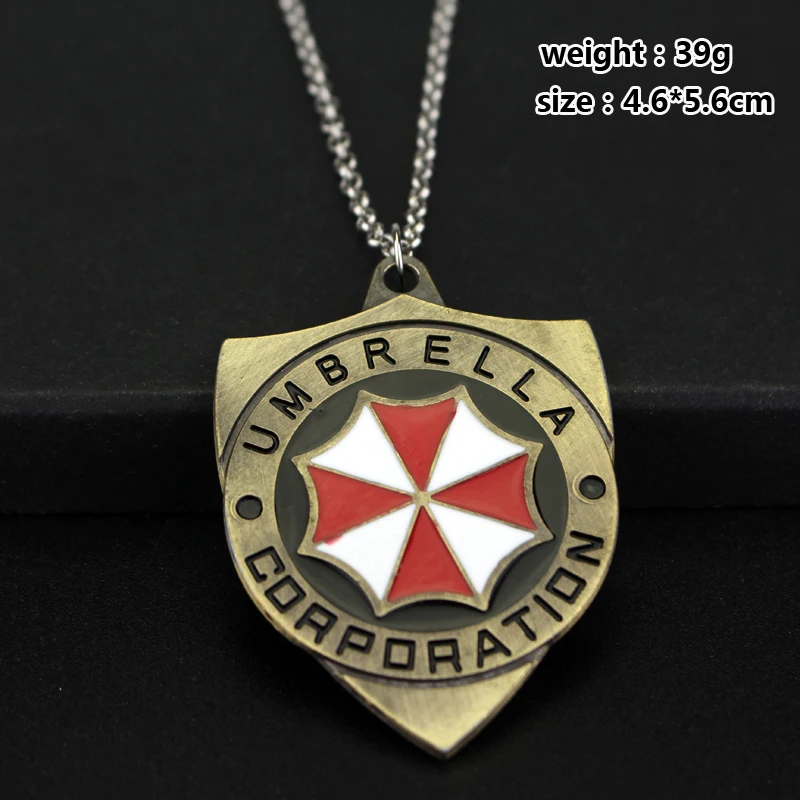 Модные украшения Resident Evil зонтик логотип Цепочки и ожерелья Corporation Shiled кулон