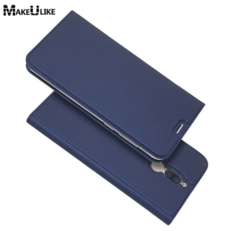 

MAKEULIKE Slim Magnetic Case for Huawei Mate 10 Lite Flip Cover PU Leather Phone Bag Case For Huawei Mate10 Lite/ Nova 2i Coque
