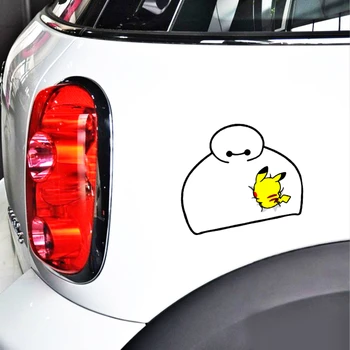

Etie Car Accessories Cartoon Pikachu Sticker Decal Decoration for Motorcycle Trolley Case Laptop wardrobe Fridge Hyundai Renault