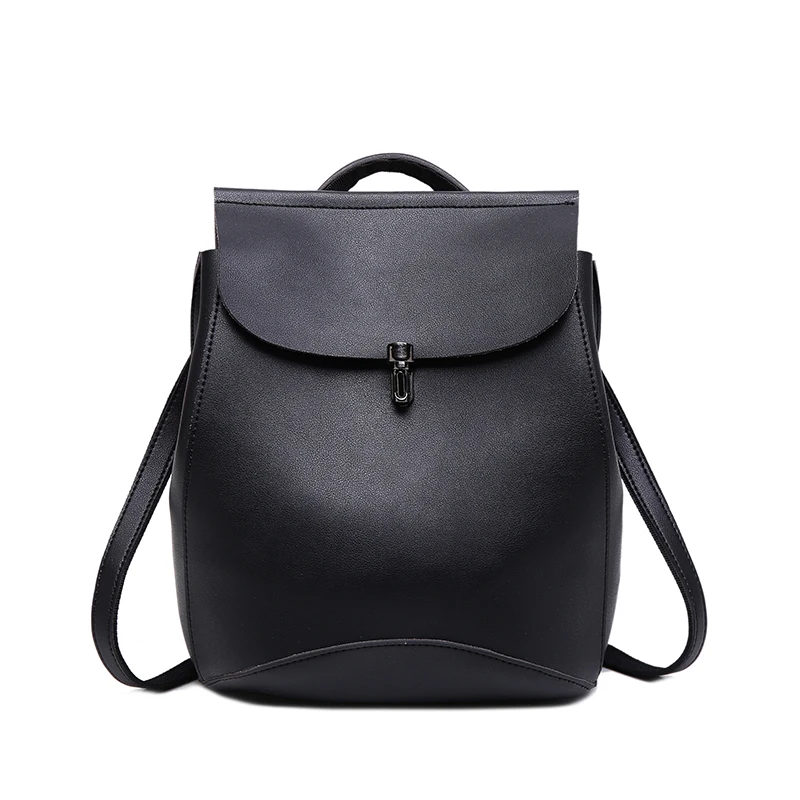 

Female Leather Backpack Fashion Shoulder Bag Leisure Design Student Backpack Preppy Style School Bag Lady 2018 Ne'w Shoulder Bag