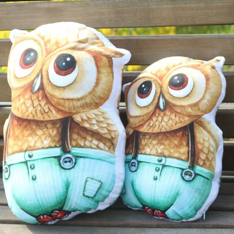 Plush Soft Dad &amp Son Owl Toy Pillow 36/45 cm Stuffed Animal Plump for Children's Day Gift Or Bedroom Decoration Bed | Игрушки и
