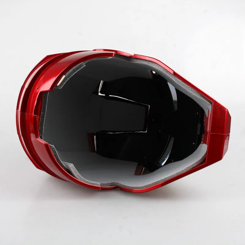 Высококачественный светодиодный шлем IRONMAN Fer Homme с полным лицом Ouverte Casque ABS Железный человек Шлем для косплея маска