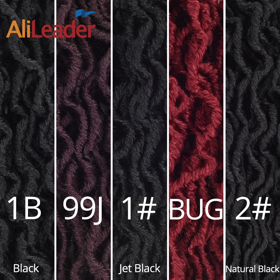 Alileader 20 прядей Faux locs вьющиеся плетеные пряди 12 дюймов термостойкие мягкие