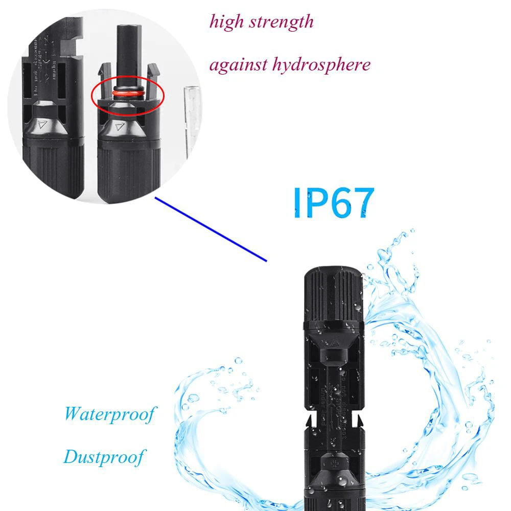 Источник питания Easun MC4 разъем Солнечный разъем 5 пар PV солнечные панели разъемы Мужской и Женский IP67 TUV 1000Vdc UL 600Vdc солнечной энергии