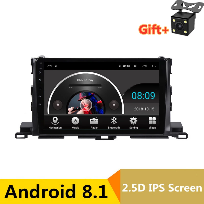 Cheap 10" 2.5D IPS Android 8.1 Car DVD Multimedia Player GPS For Toyota Highlander 2015 2016 2017 audio car radio stereo navigation 0 Cheap 10" 2.5D IPS Android 8.1 Car DVD Multimedia Player GPS For Toyota Highlander 2015 2016 2017 audio car radio stereo navigation 0