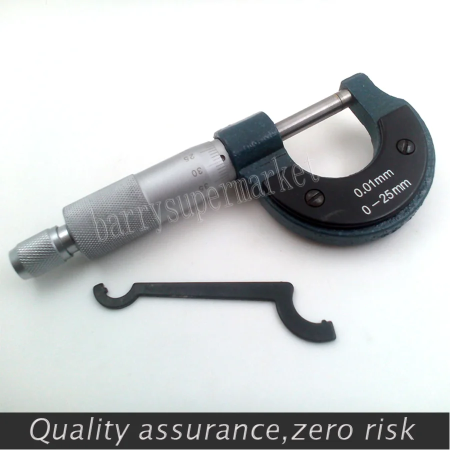 Outside Micrometer 0-25mm/0.01 Carbide Standards Metric Screw Thread Gauge Caliper Measuring Tools |