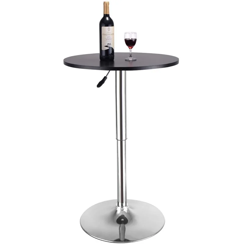 Высота с регулируемой окружностью бар стол сильная анодированная стальная основа барная мебель, стол HW52760