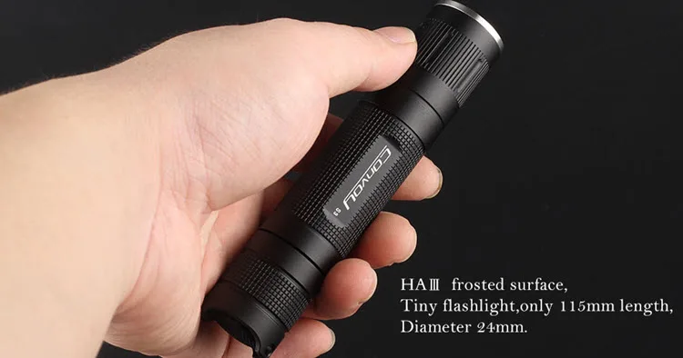 Светодиодный фонарь Convoy S3 Cree XML2 U2 1A 1050lm велосипедный Самооборона для кемпинга